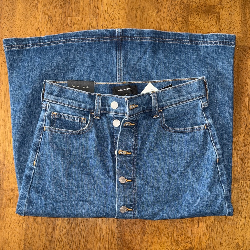 Banana Republic Indigo Pencil Skirt